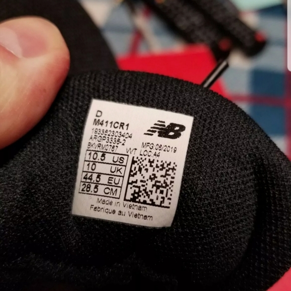 New Balance Men's Size 10.5 D Sneakers M411CR1 Red - Picture 4 of 6